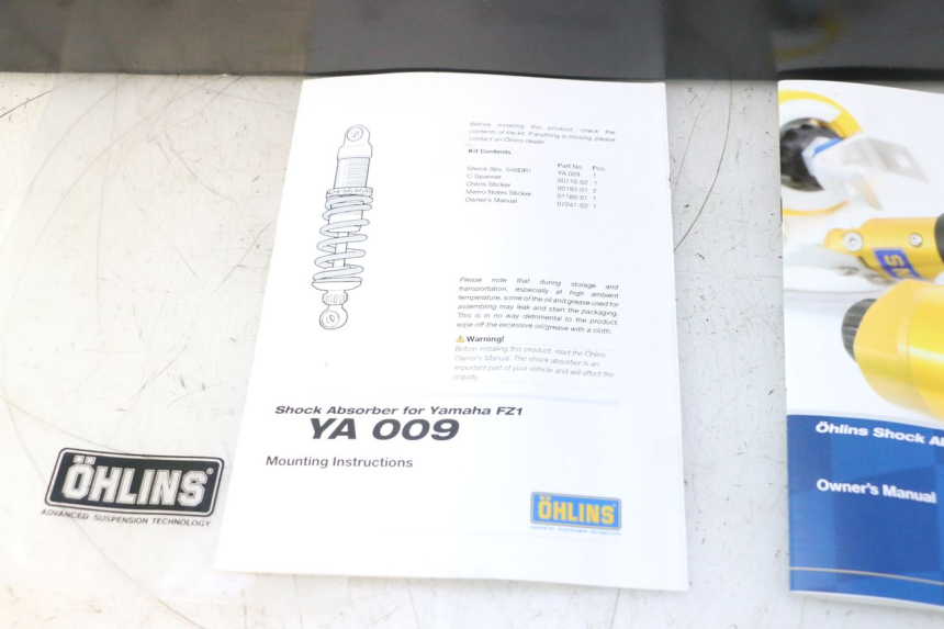 photo de ACHTERSTE SCHOKDEMPER YAMAHA FZ8 800 (2010 - 2016) - Visuele inspectie