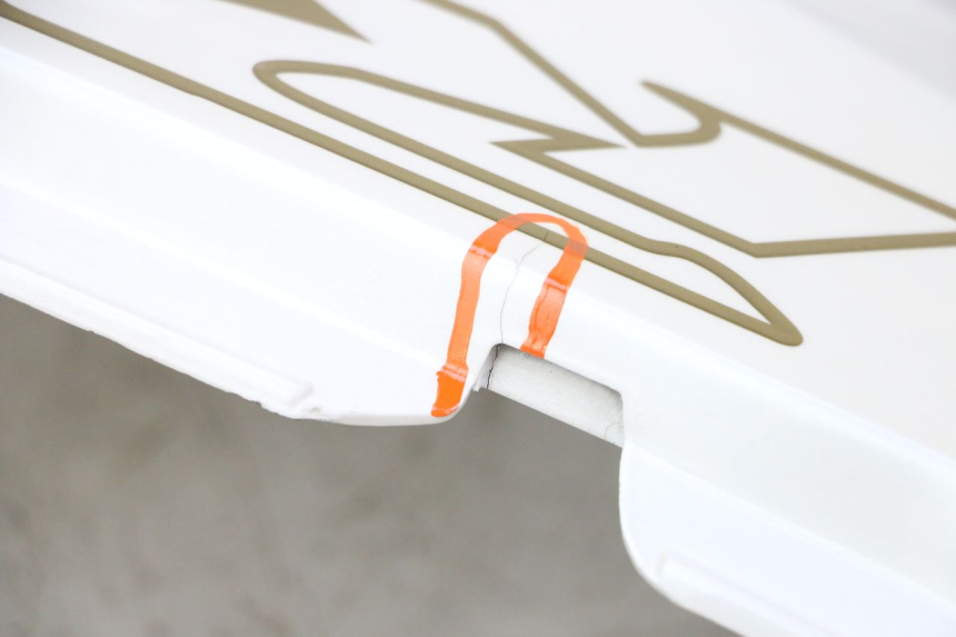 photo de RECHTER ACHTERZIJDE HONDA CBR RR FIREBLADE 900 (1992 - 1994) - Zoom op componenten