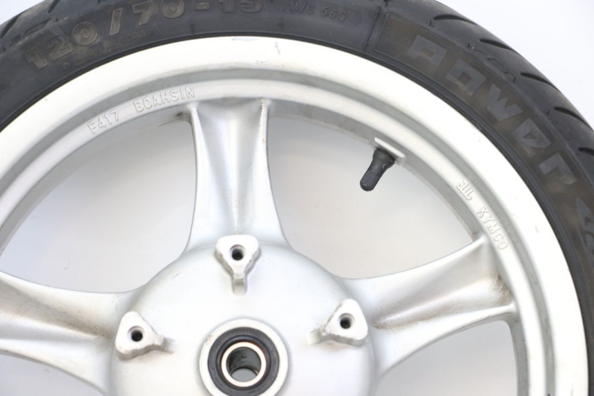 photo de VOORVELG EN BAND KYMCO XCITING 500 (2007 - 2010) - Zoom op gebruiksstaat