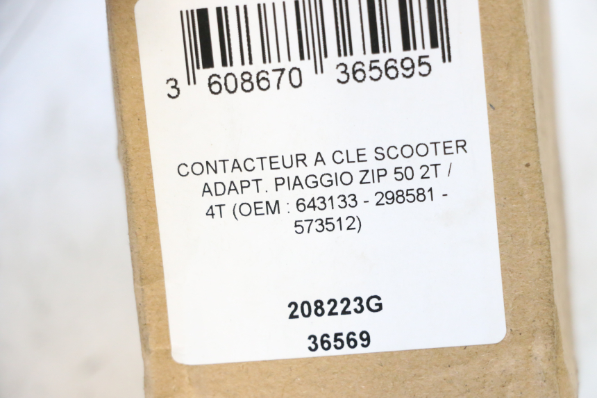 photo de SLOTSET SLEUTEL NEIMAN PIAGGIO ZIP 4T 50 (2018 - 2020) - Zoom op gebruiksstaat