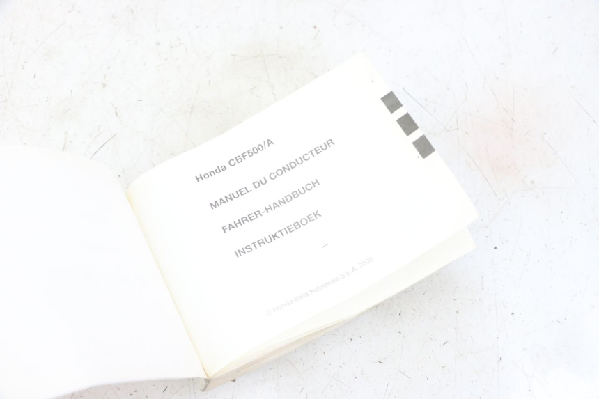 photo de GEBRUIKERSHANDLEIDING HONDA CBF 500 (2004 - 2007) - Detail van het onderdeel