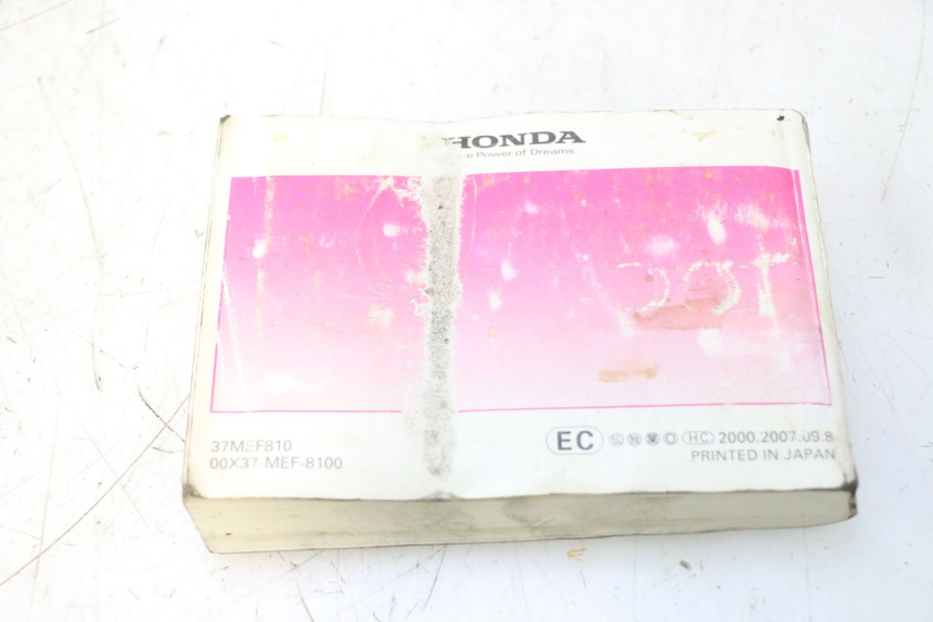 photo de GEBRUIKERSHANDLEIDING HONDA FJS SILVER WING SILVERWING 400 (2005 - 2008) - Staat van het oppervlak