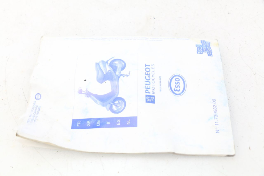 photo de GEBRUIKERSHANDLEIDING PEUGEOT VIVACITY 50 (1998 - 2003) - Staat van het oppervlak