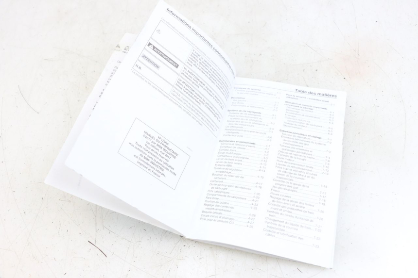 photo de GEBRUIKERSHANDLEIDING YAMAHA XMAX X-MAX ABS 125 (2017 - 2020) - Zoom op gebruiksstaat