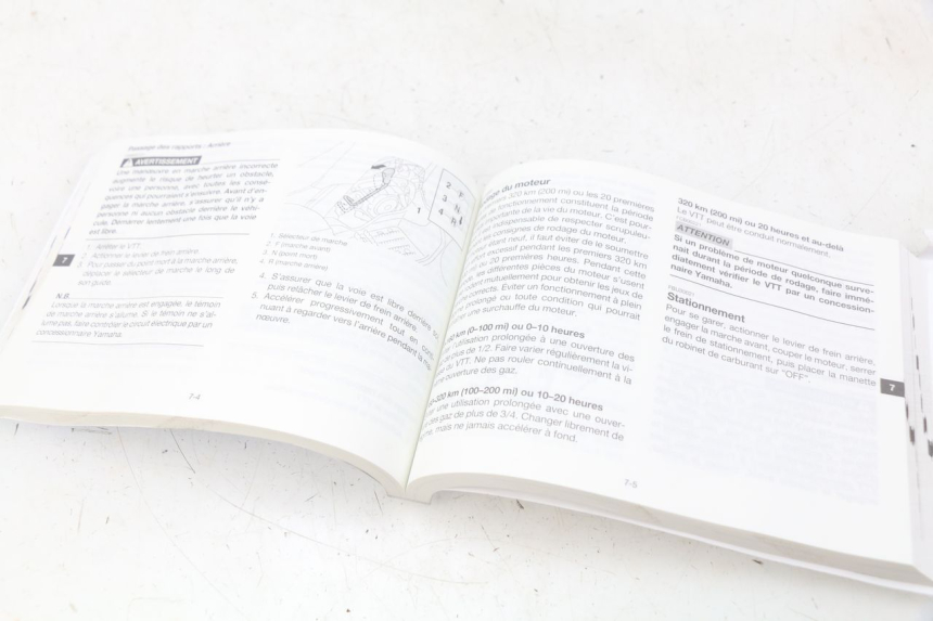 photo de GEBRUIKERSHANDLEIDING YAMAHA YFM R RAPTOR 90 (2017 - 2023) - Zoom op gebruiksstaat