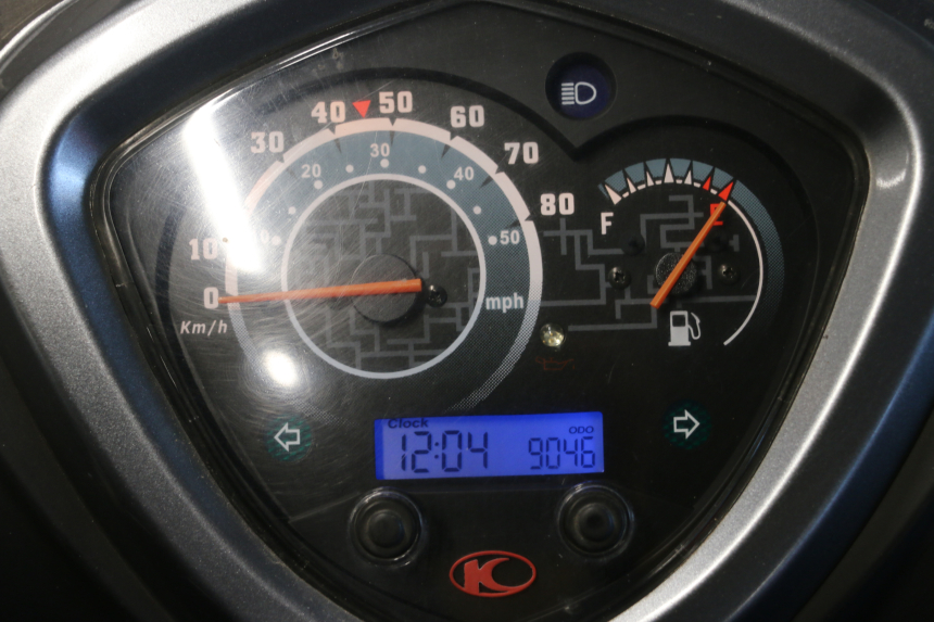 photo de MOTOR KYMCO AGILITY CITY 2T 50 (2008 - 2016) - Zoom op gebruiksstaat