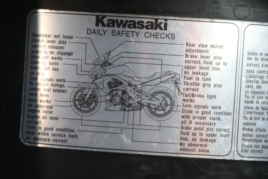 photo de ACHTERWIELDOORGANG KAWASAKI ER-6 ER6 N 650 (2005 - 2009) - Overzicht
