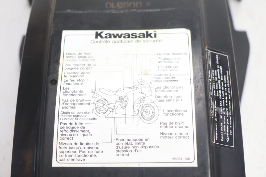 photo de ACHTERWIELDOORGANG KAWASAKI GPX F ZX750F 750 (1986 - 1990) - Overzicht