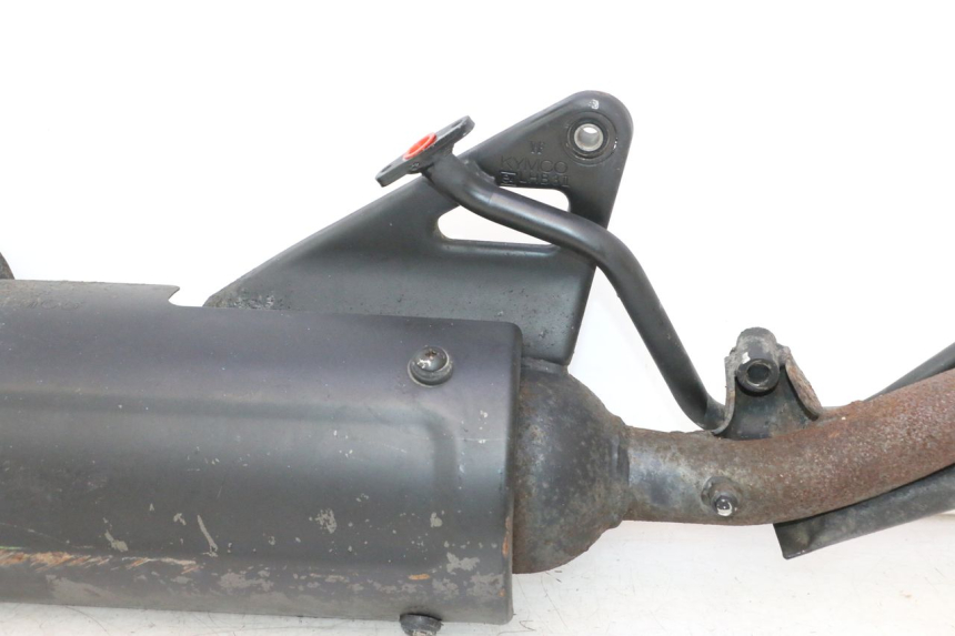 photo de UITLAATPIJP KYMCO SUPER 8 2T 50 (2007 - 2013) - Zoom op gebruiksstaat